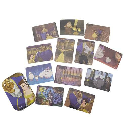 美女と野獣 デコシール 缶入りミニステッカー プリンセス S＆Cコーポレーション 可愛い フレークシール キャラクター グッズ 通販 メール便可 シネマコレクション プレゼント 男の子 女の子 ギフトのサムネイル