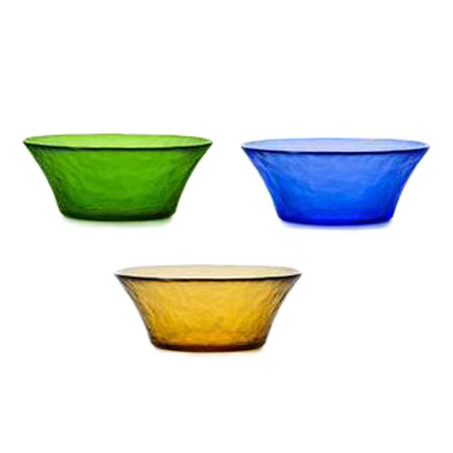 取寄品 リムレット スマートボール ガラスボウル かき氷皿 3個セット 125 カラー アデリア 日本製 ギフト食器石塚硝子通販 シネマコレクションのサムネイル