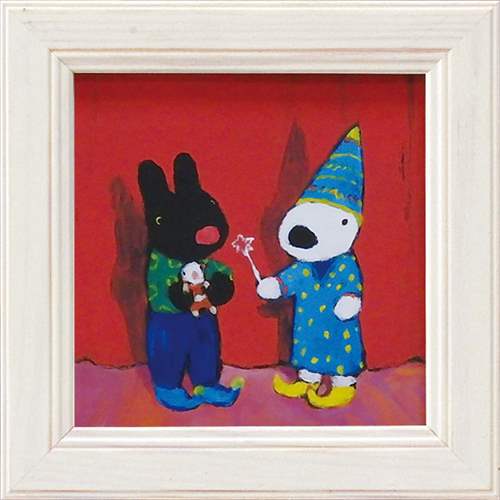 【12月は毎日ポイント10倍!】取寄品 リサとガスパール フレンチアート ミニアートフレーム マジック ショー インテリア 絵本キャラクターグッズ 通販 シネマ...