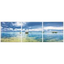 NEW DESIGN Concept Frame インテリア アート アートパネル 3枚セット 海 SEA 2 美工社 ウォールアート 壁掛け 額付きおしゃれ通...