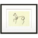 Pablo Picasso インテリア アート デザイナーズアート Le cheval(Silkscreen) 美工社 壁掛け 額付きシルクスクリーン通販 取寄...