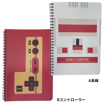 ファミコン メモ帳 リングノート 本体 コントローラー 三英貿易 文具 ゲーム グッズ メール便可 シネマコレクション