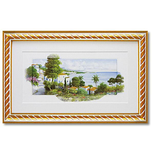 【ポイント10倍 & クーポン！】ピーター モッツ 風景画 アートフレーム オーシャンビレッジ ギフ ...