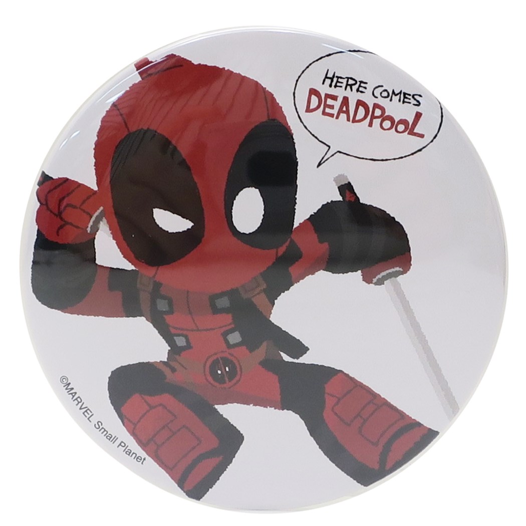 デッドプール キャラ 缶バッジ 缶バッジ DEADPOOL MARVEL スモールプラネット バッヂ コレクター 雑貨 映画キャラクター グッズ メール便可 MARVELCorner プレゼント 男の子 女の子 ギフト