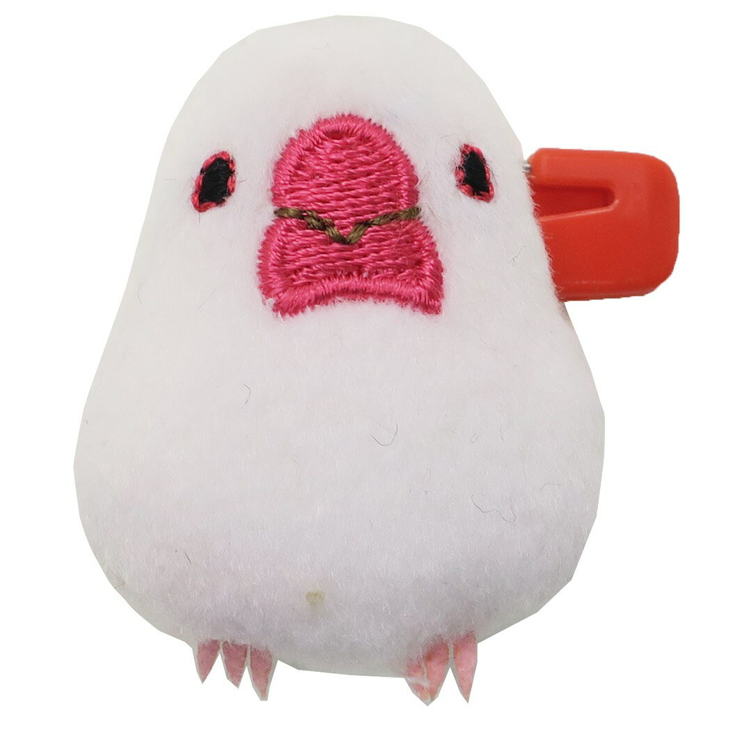 バッジ ぬいぐるみバッジ 文鳥 WH コトリコレクション セキグチ プチギフト 可愛い アニマル グッズ 通販 メール便可 シネマコレクション