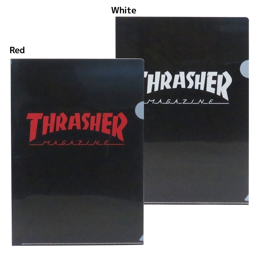 ファイル THRASHER A4 シングルクリア スラッシャー サカモト 文具 スケーター スポーツブランドグッズ シネマコレクション