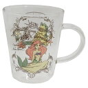 リトルマーメイド アリエル マグカップ 耐熱ガラスMUG ヴィンテージ ディズニープリンセス 三郷陶器 348ml ギフト 雑貨 キャラクター グッズ 通販 シ...