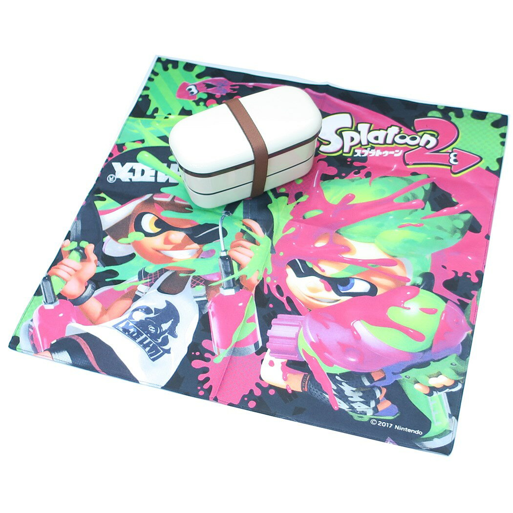 スプラトゥーン 2 コットンナフキン ランチクロス ガール＆ボーイ 新入学 新入園準備 サンアート 学童用品 キャラクター グッズ 通販 メール便可 シネマコレクション プレゼント 男の子 女の子 ギフト