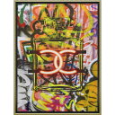 アマンダ グリーンウッド インテリアパネル ブランド キャンバスアート グラフィティ パフューム1(Lサイズ) 63.5x83.5cm 額付き ポスター インテ...