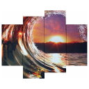 キャンバスアート 写真 アート Bello Canvas Art Beautiful ocean wave (4枚セット) 美工社 IPT-61746 フレーム...