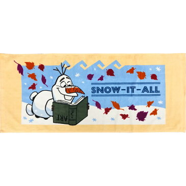 アナと雪の女王 2 フェイスタオル プリント ロングタオル オラフ ディズニー インロック コレクション 雑貨 キャラクターグッズ シネマコレクション