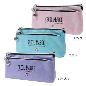 セシルマクビー ペンケース Wポケット ペンポーチ ver2 CECIL McBEE ケイカンパニー 新学期 雑貨 筆箱 レディースブランドグッズ シネマコレクション