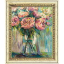 ジャネット ヴェルテンテス 静物画 ピオニー プレイ JV-13005 50.5x60.5cm ギフト 絵画 フラワーアート 額付きポスターインテリア通販 取寄品 シネマコレクション