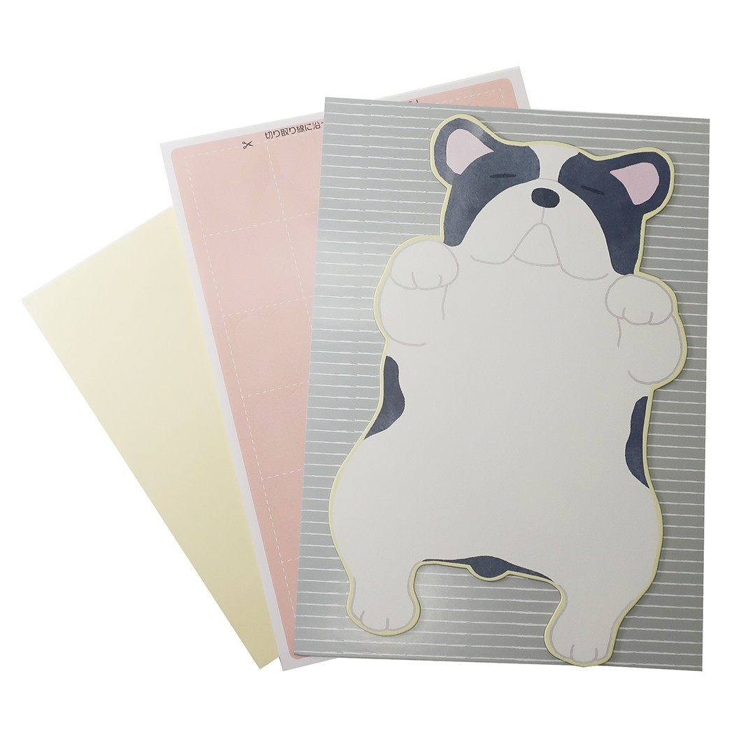 【12月は毎日ポイント10倍!】寄せ書き 色紙 アニマル メッセージボード ブルドッグ いぬ アルタ メッセージシール24枚付き 思い出ギフト 卒業メモリアルグ...