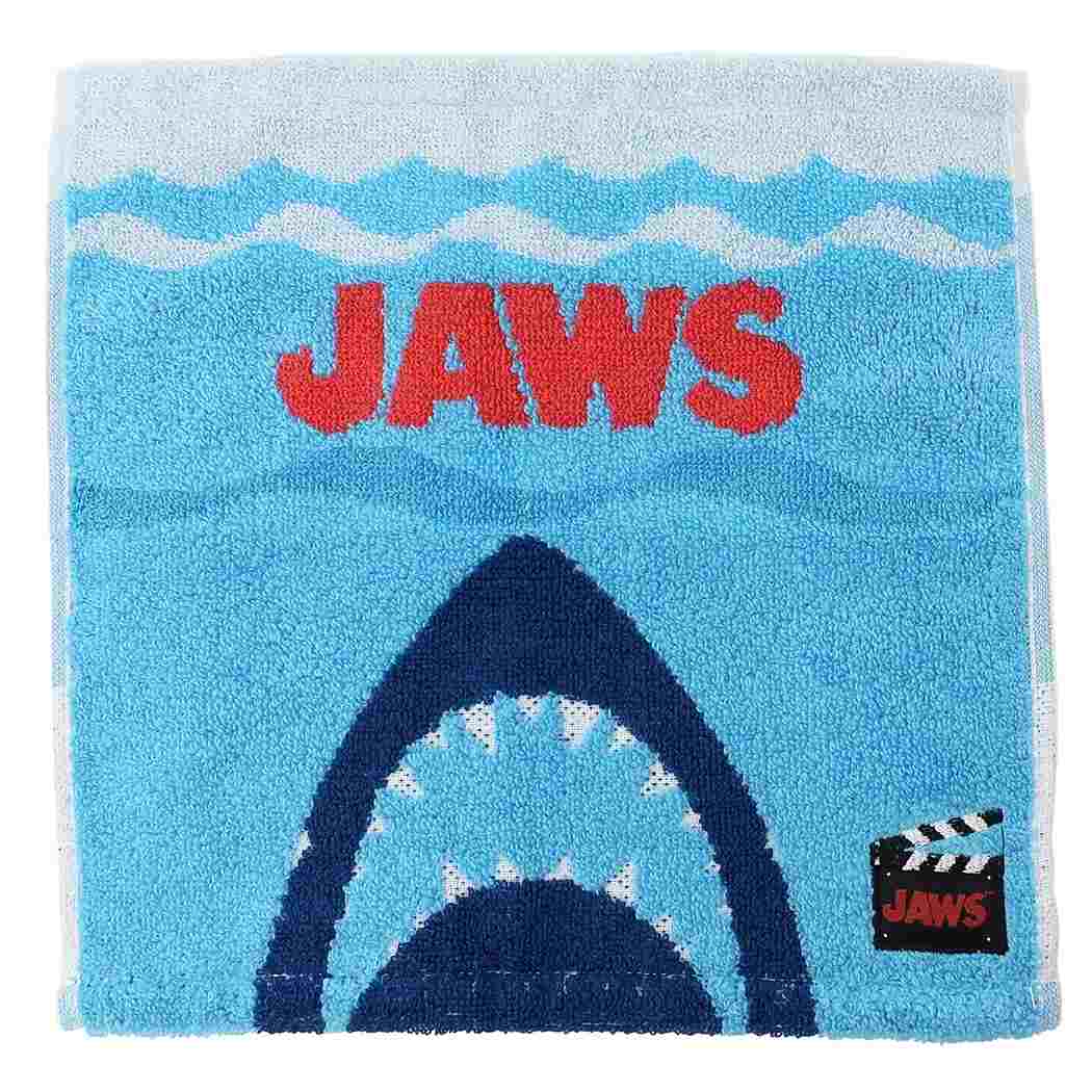 楽天キャラクターのシネマコレクションジョーズ ミニタオル ジャガード ハンカチタオル オーシャンジョーズ JAWS 丸眞 プチギフト 映画キャラクターグッズ メール便可 シネマコレクション プレゼント 男の子 女の子