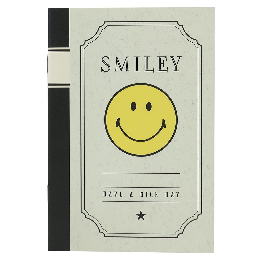 スマイリーフェイス 方眼ノート 手のひら ミニノートJN-73 Smiley Face アクティブコーポレーション 文具 プチギフト 大人向け キャラクターグッズ メール便可 プレゼント 男の子 女の子 ホワイトデーのサムネイル