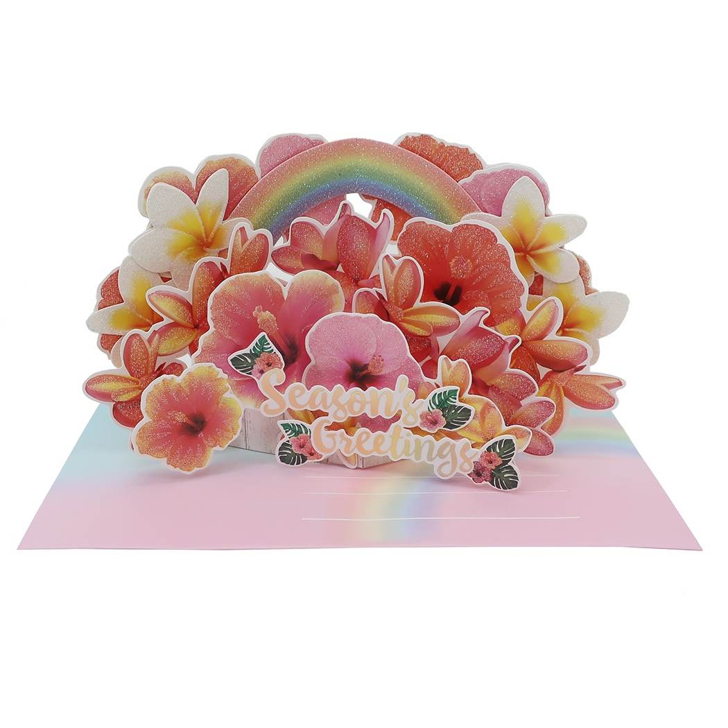 【12月は毎日ポイント10倍!】POP UP グリーティングカード サマーカード トロピカルガーデン ハイビスカス APJ 暑中お見舞い 定型内郵便 グッズ メ...