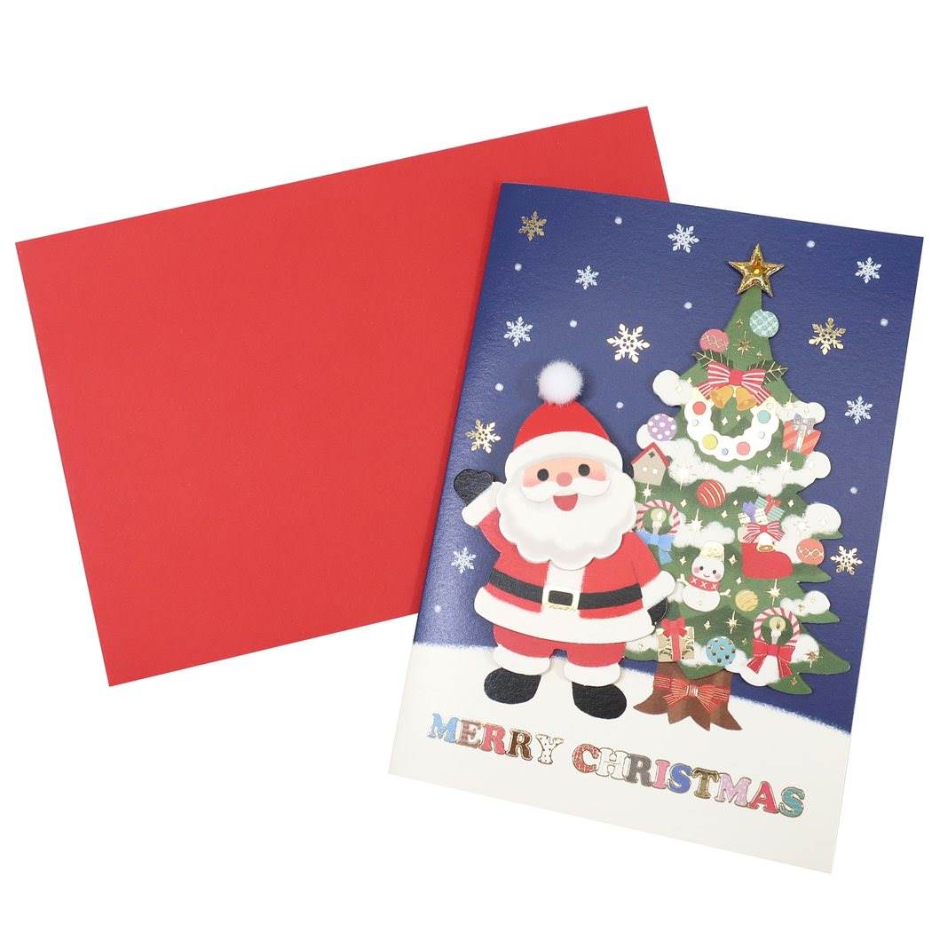 ハンドメイド カード グリーティングカード CHRISTMAS 540 アクティブコーポレーション ギフト雑貨 Xmasカード グッズ メール便可 シネマコレクション プレゼント 男の子 女の子