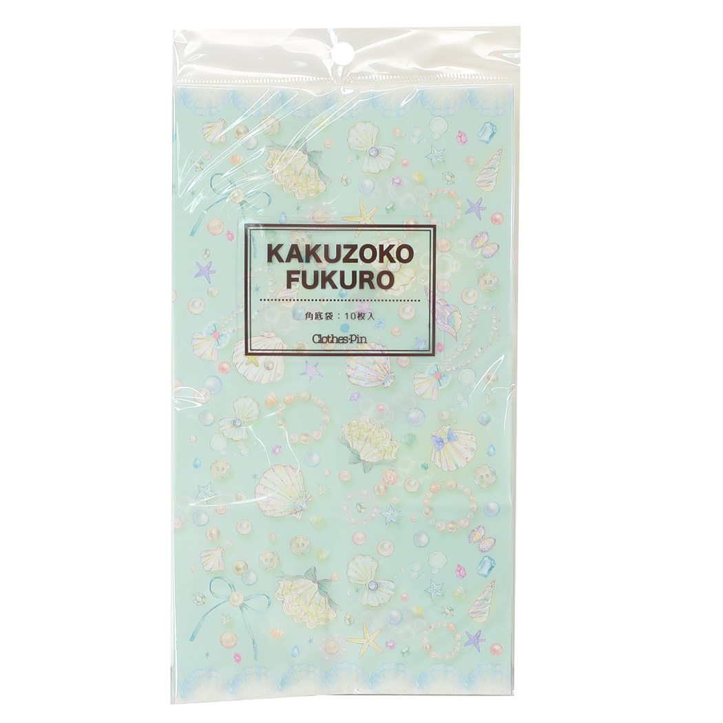 【12月は毎日ポイント10倍!】たけいみき 角底 袋 S 10枚セット ラッピング用品 ミント クローズピン 包装用品 ガーリープレゼント袋 グッズ メール便可...