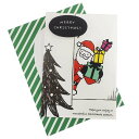 カード ウォール ステッカーカード フォーユーサンタ APJ 封筒付きグリーティングカード Xmas グッズ メール便可 シネマコレクション プレゼント 男の子...