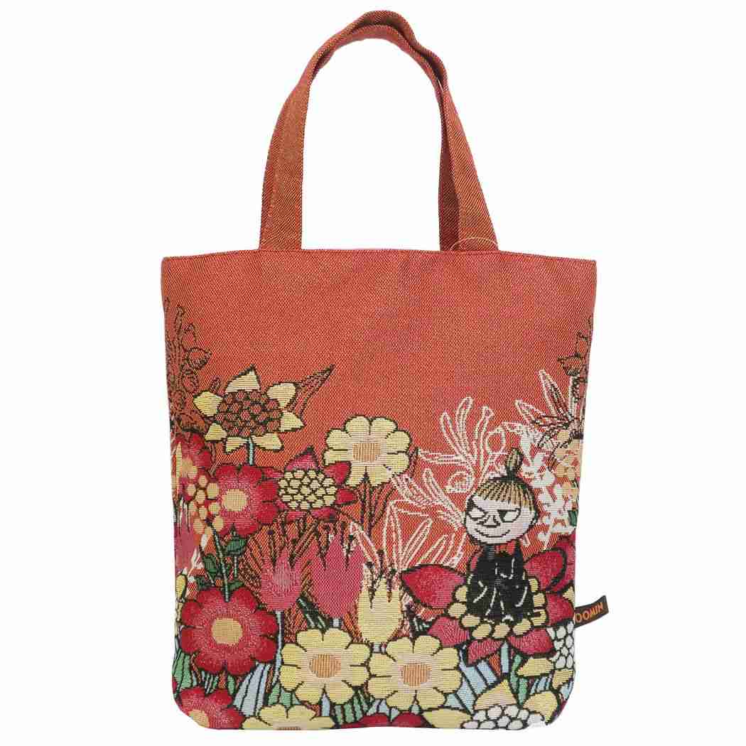 ムーミン トートバッグ ゴブラン織り マチ付き トート リトルミイ 花と一緒に 北欧 丸眞 プレゼント キャラクター グッズ シネマコレクションバレンタインのサムネイル