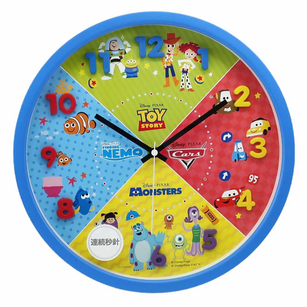 ピクサー 壁掛け時計 アイコン ウォールクロック ピクサー柄 ディズニー ティーズファクトリー ギフト雑貨 インテリア キャラクター グッズ シネマコレクションのサムネイル