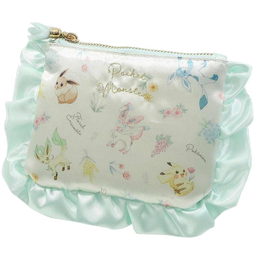 ポケモン ミニポーチ ポケットティッシュポーチ フローラルアンサンブル ピカチュウ イーブイ ブイズ ポケットモンスター マリモクラフト プレゼント 小学生 中学生 高校生 女の子 レディース キャラクター グッズ メール便可 シネマコレクションのサムネイル