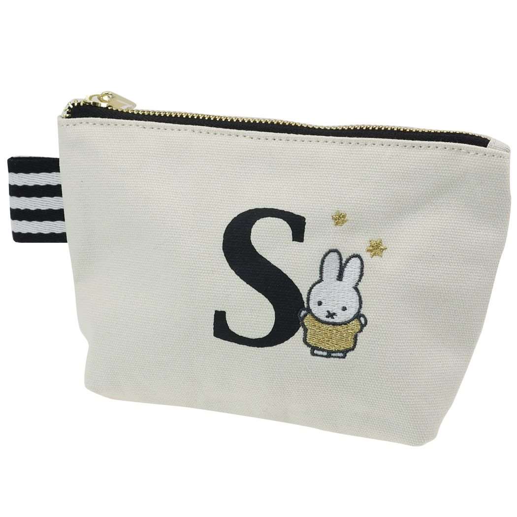 ミッフィー コスメポーチ イニシャル ポーチ アルファベットS ディックブルーナ fab JAPAN 小物入れ メイクポーチ 女の子向け かわいい 絵本キャラクター グッズ メール便可 シネマコレクション プレゼント 男の子 ギフトのサムネイル