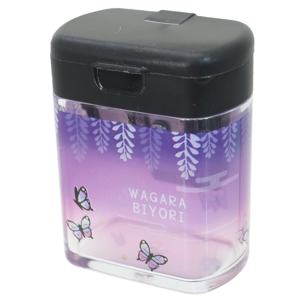 【12月は毎日ポイント10倍!】和柄びより 鉛筆削り 2way シャープナー チョウ ムラサキ クーリア 新学期準備文具 小学生 中学生 女の子向け かわいい ...