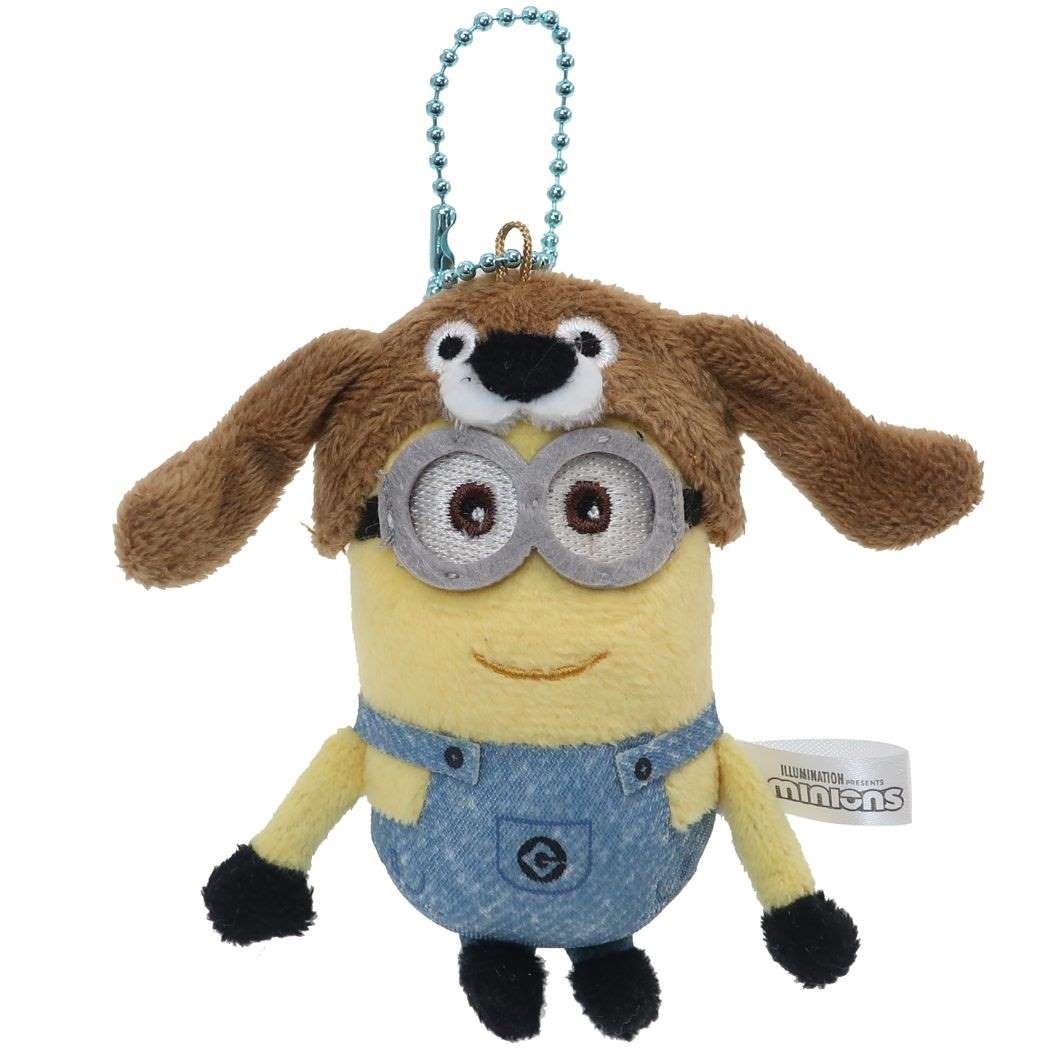 ミニオンズ ミニ ぬいぐるみ アニマル ボールチェーン マスコット いぬ ユニバーサル映画 ケイカンパニー プレゼント キャラクター グッズ シネマコレクションのサムネイル