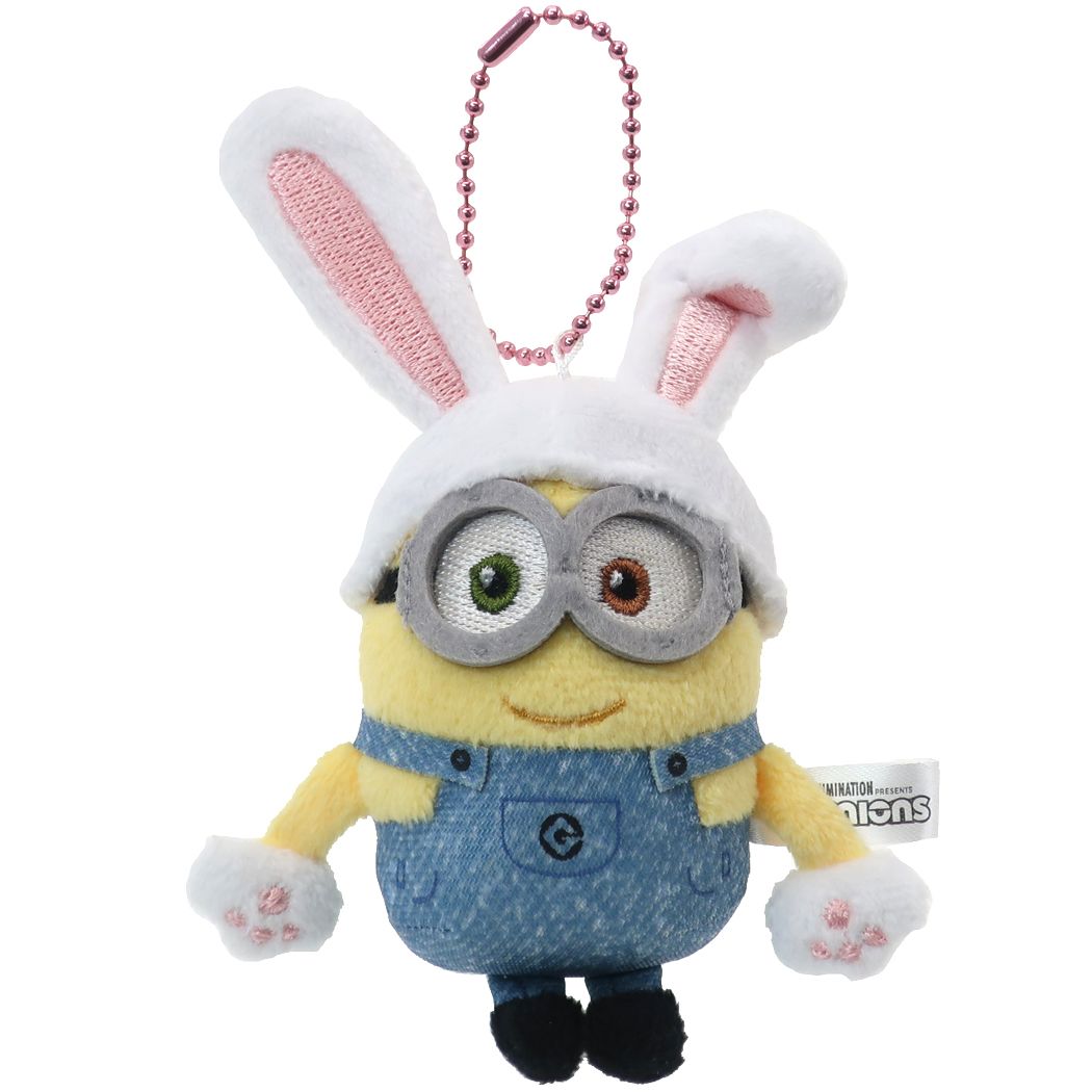 ミニオンズ ミニ ぬいぐるみ アニマル ボールチェーン マスコット うさぎ ユニバーサル映画 ケイカンパニー プレゼント キャラクター グッズ シネマコレクションのサムネイル