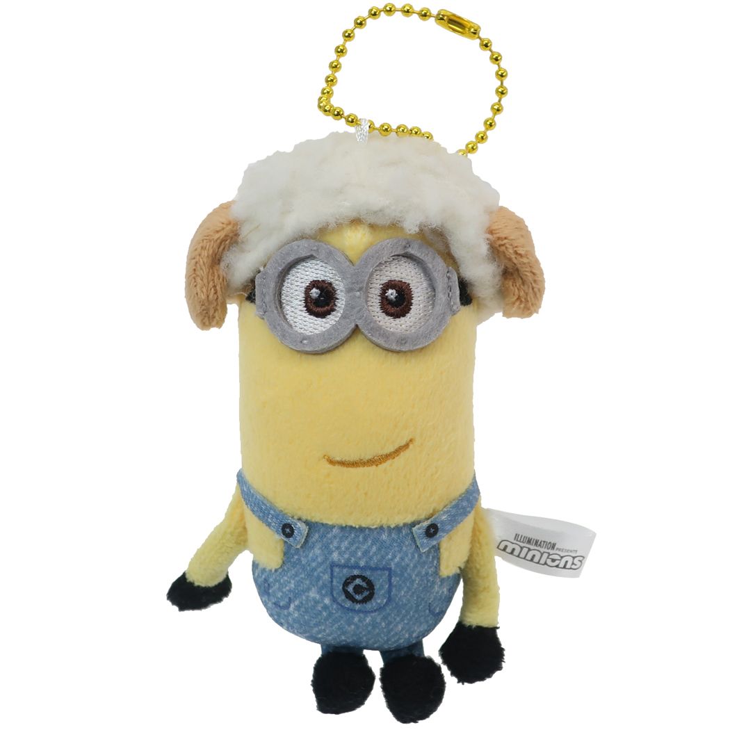 ミニオンズ ミニ ぬいぐるみ アニマル ボールチェーン マスコット ひつじ ユニバーサル映画 ケイカンパニー プレゼント キャラクター グッズ シネマコレクションのサムネイル