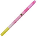 和柄びより ダブル 蛍光ペン カラーペン チョウ ピンク クーリア 新学期準備文具 小学生 中学生 高校生 かわいい 女の子向け グッズ メール便可 シネマコレ...