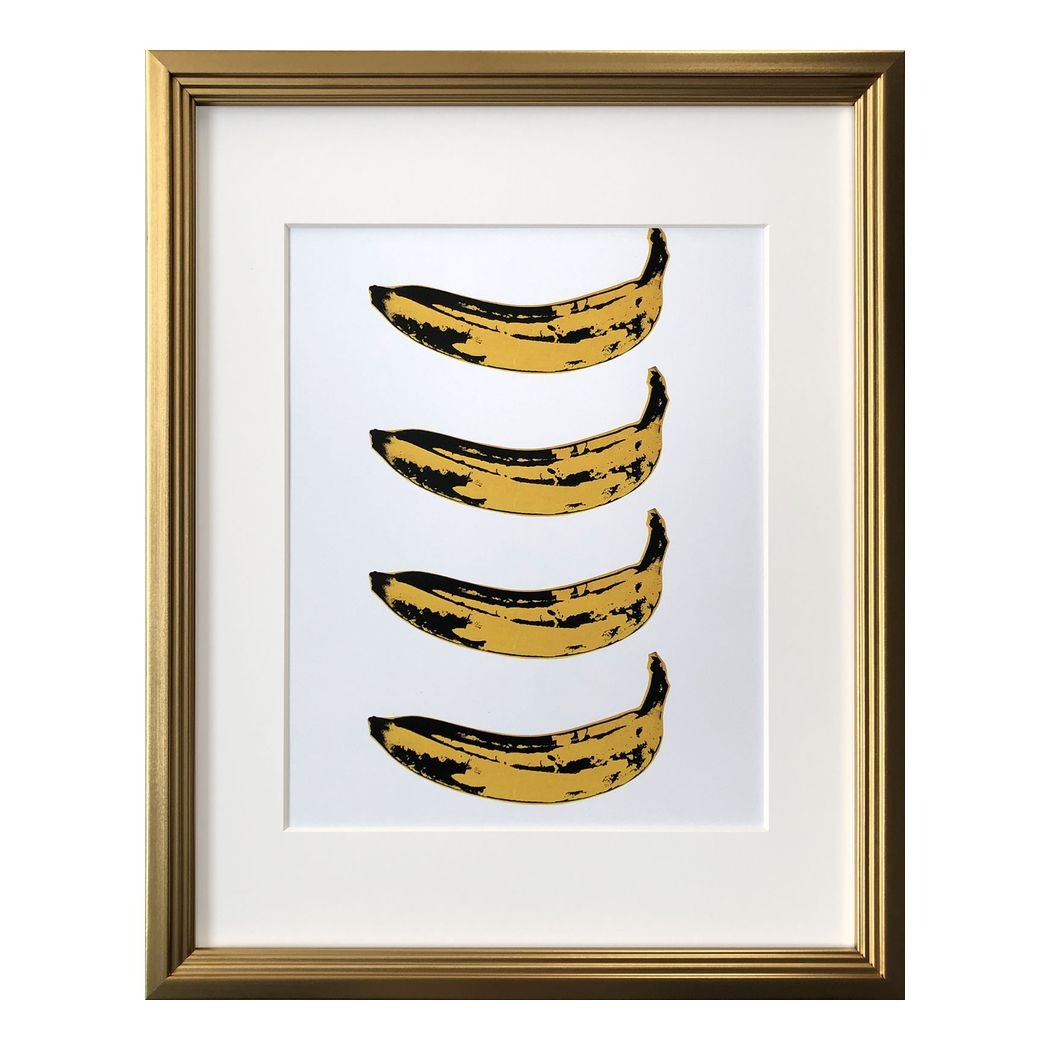 アンディ ウォーホール インテリアアート Andy Warhol　 POP ART Banana 1966x4 美工社 IAW-62097 壁掛け 額付き インテリア 取寄品 シネマコレクション