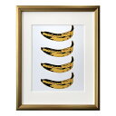 アンディ ウォーホール インテリアアート Andy Warhol　 POP ART Banana 1966x4 美工社 IAW-62097 壁掛け 額付き インテリア 取寄品 シネマコレクション