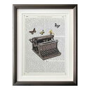 マリオン マコネギー インテリアアート Marion McConaghie Typewriter 美工社 IMM-62124 壁掛け 額付き インテリア 取寄品...