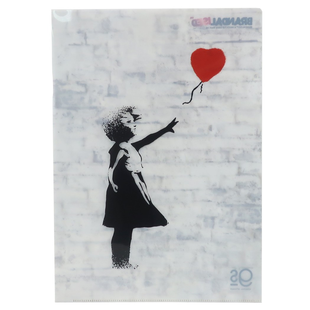 楽天キャラクターのシネマコレクションバンクシー A4 シングル クリアファイル ファイル Balloon Girl Banksy ゼネラルステッカー プレゼント 文具 コレクション おしゃれ ART オフィシャル グッズ メール便可 シネマコレクション 男の子 女の子 ギフト