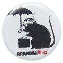 バンクシー 缶バッジ 22mm 豆 缶バッジ Umbrella Rat Banksy ゼネラルステッカー カンバッジ コレクション雑貨 ART オフィシャル グッズ メール便可 シネマコレクション プレゼント 男の子 女の子 ギフト