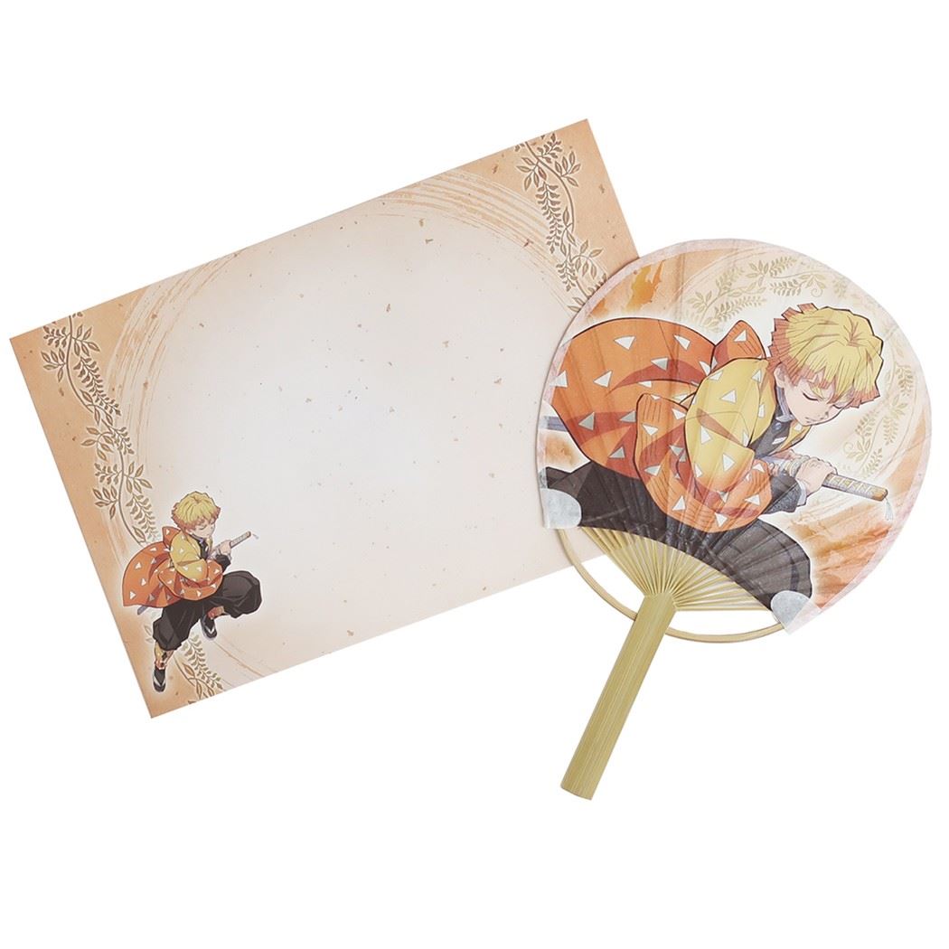 【12月は毎日ポイント10倍!】鬼滅の刃 サマーカード 竹うちわ豆だより 我妻善逸 少年ジャンプ エンスカイ まめ竹うちわ便り 暑中お見舞い 定型内郵便 アニメ...