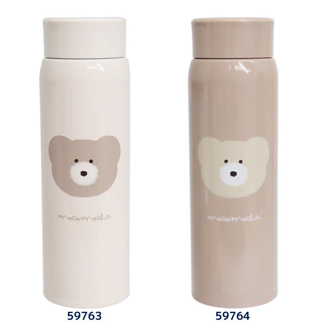 モコモカ ステンレスボトル 保温保冷 水筒 モカ ミルクティー Q-LIA 480ml プレゼント グッズ シネマコレクション ホワイトデーのサムネイル
