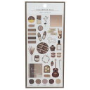 シールシート カラーフィルムシール COLORFILM ヘーゼルチョコレート Q-LIA DECOシール 大人可愛い グッズ メール便可 シネマコレクション プ...