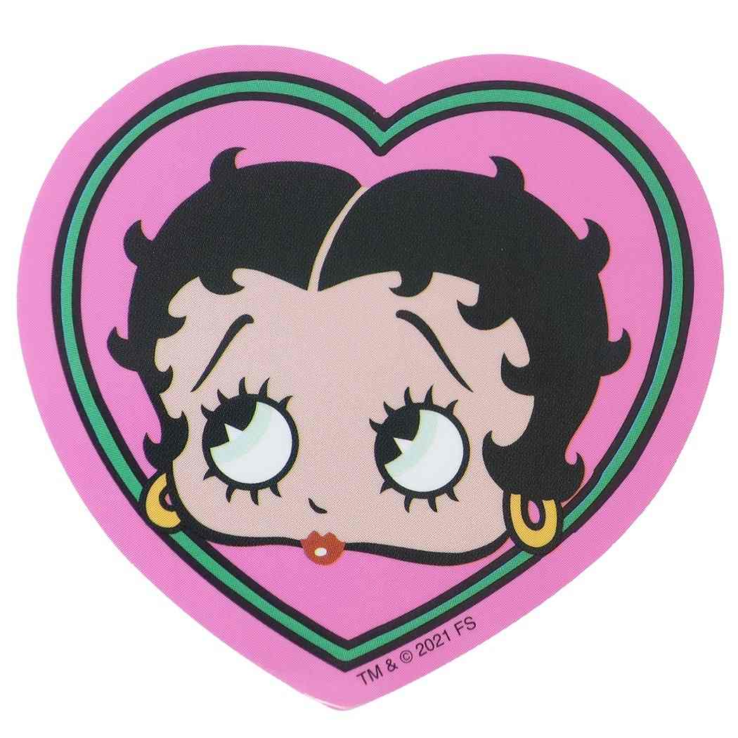 ベティブープ ダイカット ビニール ステッカー ビッグシール フェイス ハート BETTY BOOP スモールプラネット コレクション雑貨 デコシール キャラクター グッズ メール便可 シネマコレクション プレゼント 男の子 女の子 ギフトバレンタイン