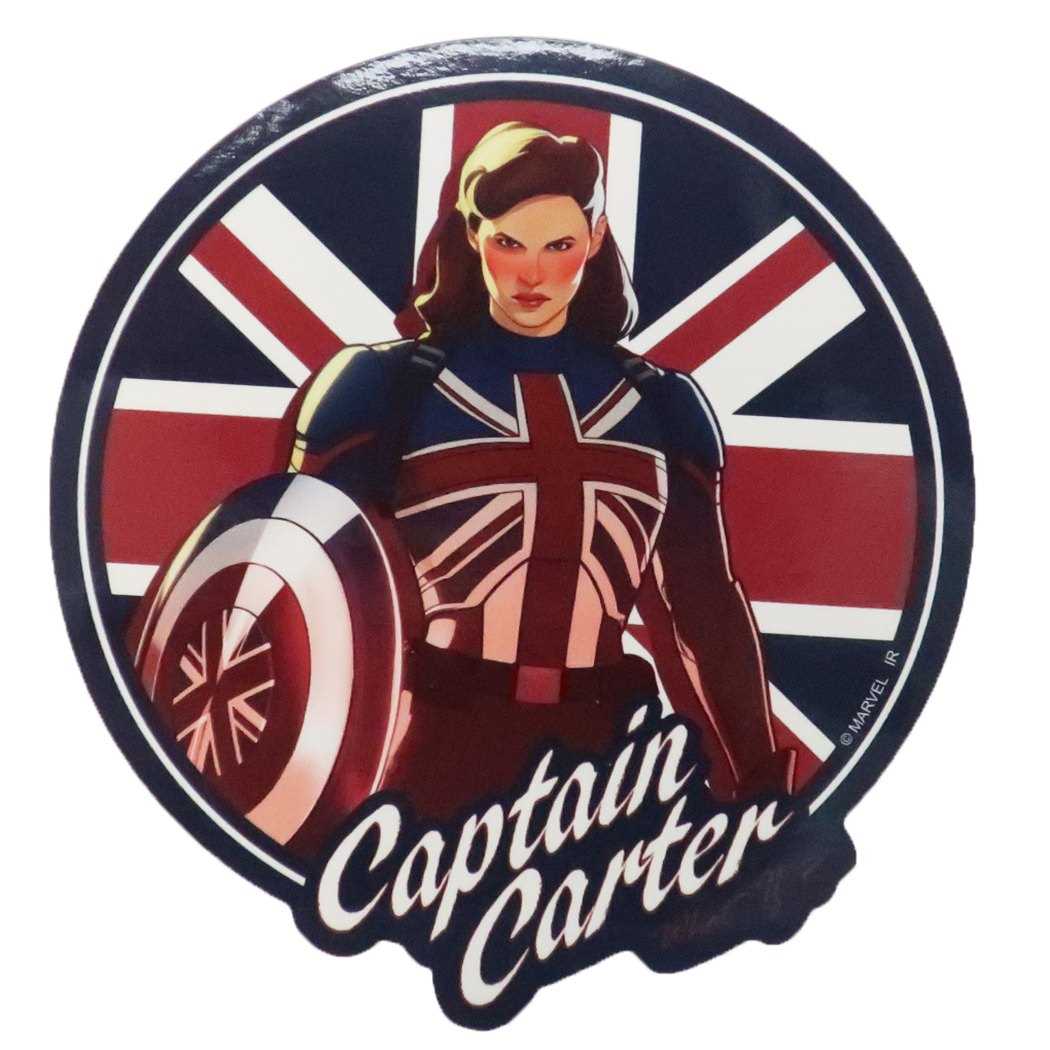 WHAT IF…？ ホワットイフ ダイカット ステッカー ビッグ シール A キャプテンカーター CAPTAIN CARTER マーベル MARVEL インロック コレクション雑貨 アニメキャラクター グッズ メール便可【MARVELCorner】