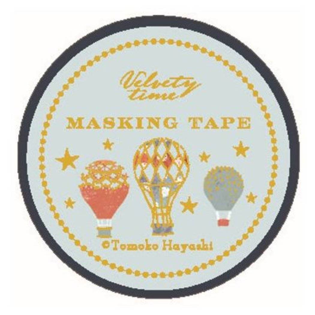 【12月は毎日ポイント10倍!】Tomoko Hayashi マスキングテープ 15mm マステ バルーン クローズピン ガーリーイラスト おしゃれ 文具 グッ...