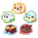 PUIPUIモルカー もっちり 立体 シール 5枚セット プイプイモルカー キャラクター グッズ メール便可 シネマコレクション プレゼント 男の子 女の子 ギ...