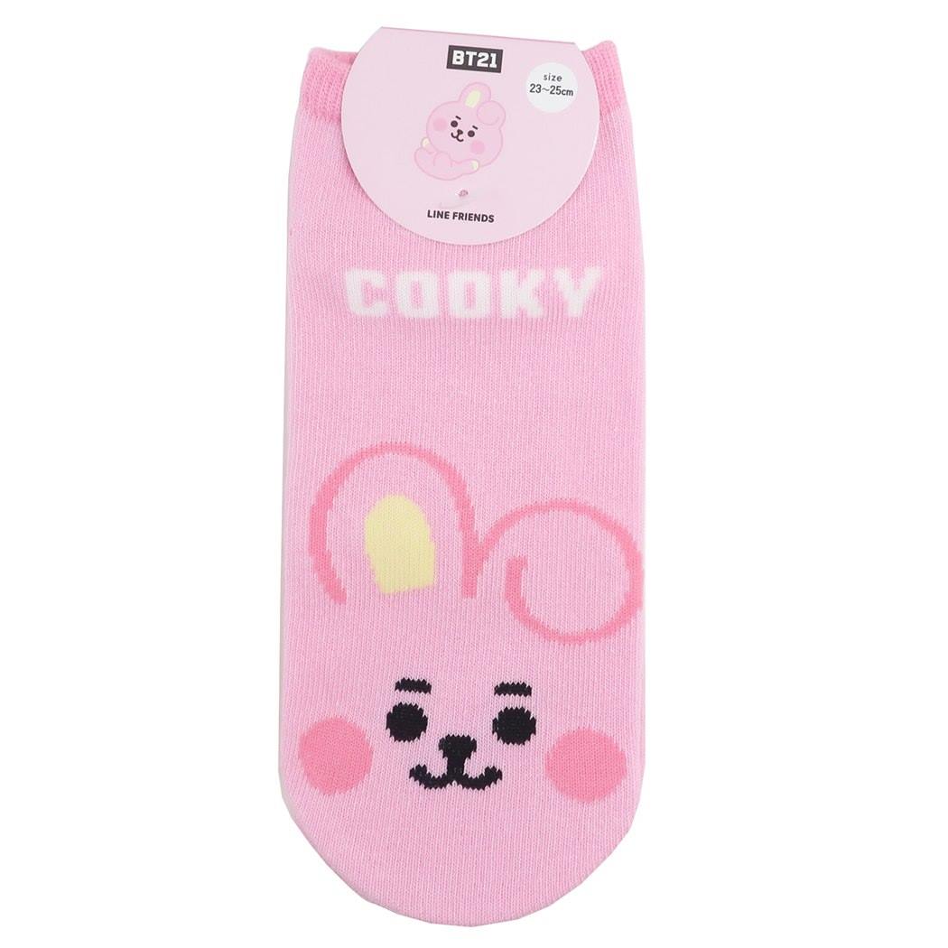 BT21 女性用 靴下 レディースソックス COOKY LINE FRIENDS カミオジャパン プレゼント キャラクター 商品 メール便可 シネマコレクション