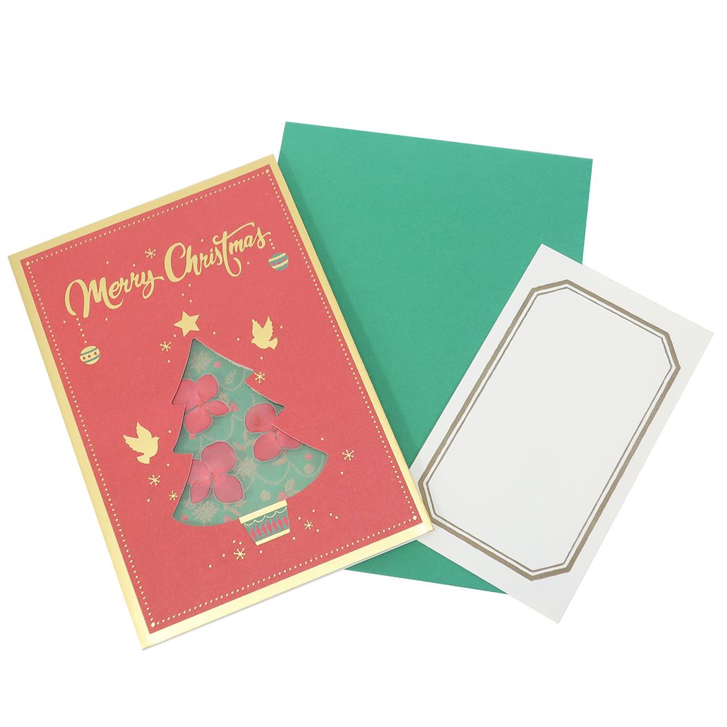 【12月は毎日ポイント10倍!】カード フラワー レッド APJ 封筒付きグリーティングカード Xmas グッズ メール便可 シネマコレクション プレゼント 男...