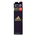 アディダス adidas 2B＆赤鉛筆ダース 鉛筆 12本セット かきかたえんぴつ AI 04 黒金 新入学 三菱鉛筆 新学期準備文具 かきかた鉛筆 ダース 小学生 男の子 スポーツブランド グッズ メール便可 シネマコレクション プレゼント 女の子 ギフト