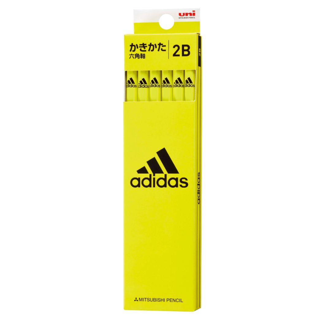 文房具セット 男の子 アディダス adidas 鉛筆 六角軸 えんぴつ 12本セット 2B uni AI 06 黄黒 新入学 三菱鉛筆 新学期準備文具 かきかた鉛筆 ダース 小学生 男の子 スポーツブランド グッズ メール便可 シネマコレクション プレゼント 女の子 ギフト