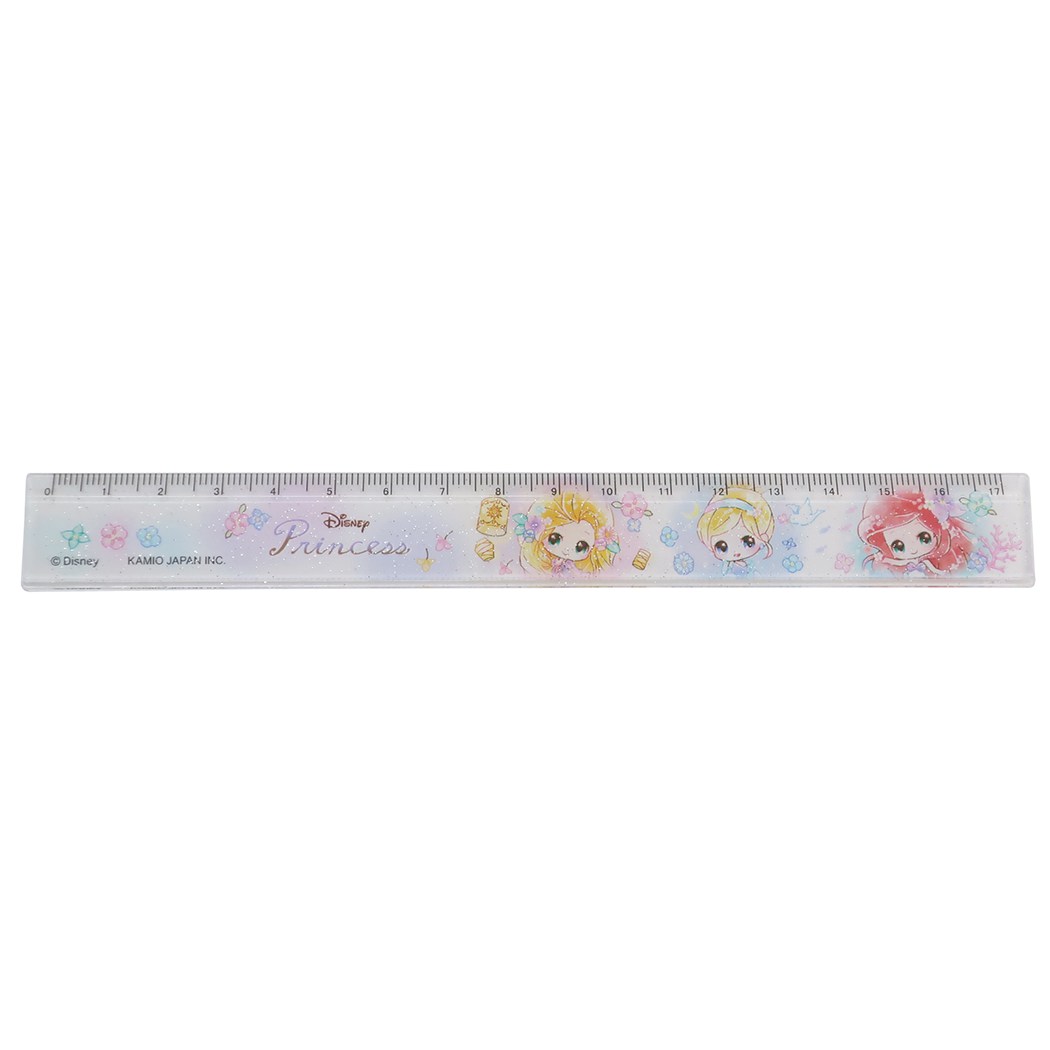 【12月は毎日ポイント10倍!】ディズニープリンセス ものさし スリム 17cm 定規 新入学 ディズニー クラックス 新学期準備文具 キャラクター グッズ メ...